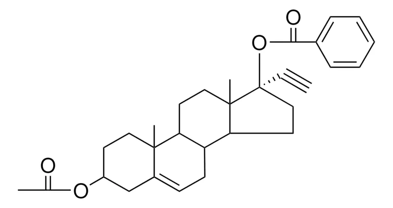 Sigma-Aldrich 17-ALPHA-PREGN-5-EN-20-YNE-3-BETA,17-BETA-DIYL 3-ACETATE 17-BENZOATE,AldrichCPR
