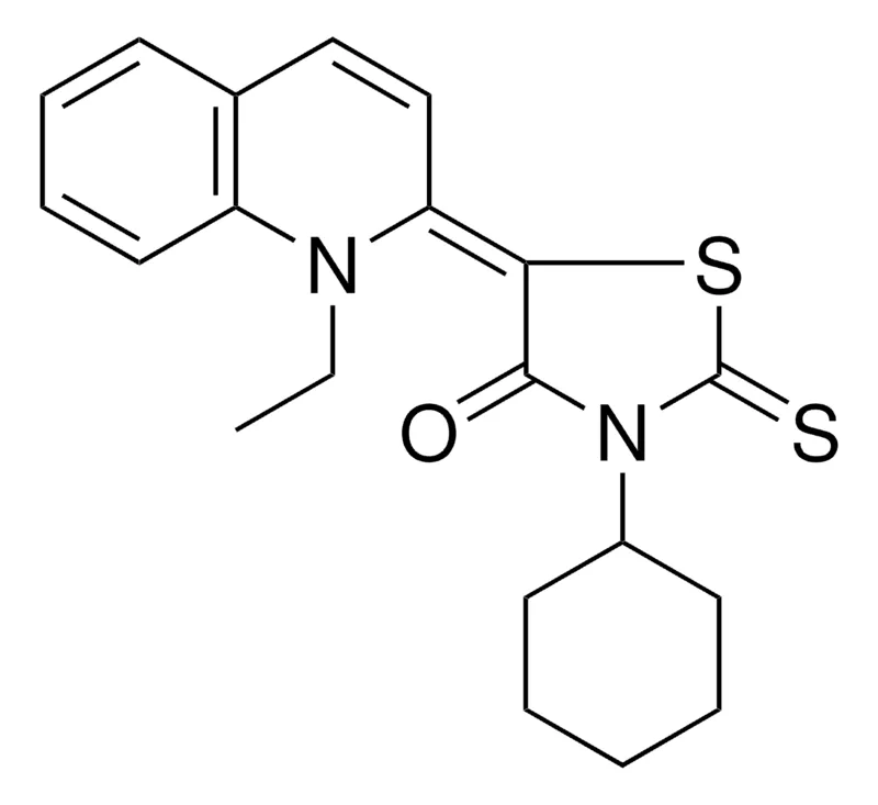 Sigma-Aldrich 3-CYCLOHEXYL-5-(1-ETHYL-1H-QUINOLIN-2-YLIDENE)-2-THIOXO-THIAZOLIDIN-4-ONE,AldrichCPR