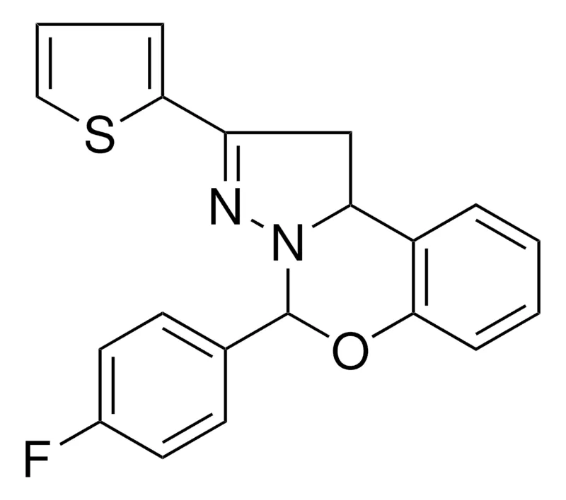 Sigma-Aldrich 4-(4-F-PH)-2-THIOPHEN-2-YL-1,9B-2H-5-OXA-3,3A-DIAZA-CYCLOPENTA(A)NAPHTHALENE,AldrichCPR