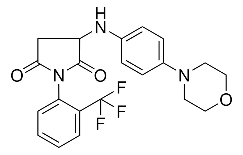 Sigma-Aldrich 3-(4-MORPHOLIN-4-YL-PHENYLAMINO)-1-(2-TRIFLUOROMETHYL-PH)-PYRROLIDINE-2,5-DIONE,AldrichCPR