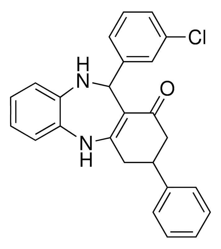Sigma-Aldrich 11-(3-CL-PH)-3-PHENYL-2,3,4,5,10,11-HEXAHYDRO-DIBENZO(B,E)(1,4)DIAZEPIN-1-ONE,AldrichCPR