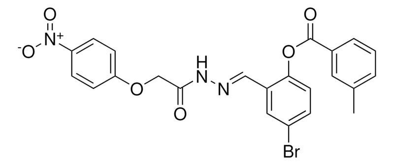 Sigma-Aldrich 4-BROMO-2-(2-((4-NITROPHENOXY)ACETYL)CARBOHYDRAZONOYL)PHENYL 3-METHYLBENZOATE,AldrichCPR