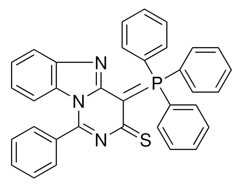 Sigma-Aldrich 1-PH-4-(TRIPHENYL-PHOSPHANYLIDENE)4H-BENZO(4,5)IMIDAZO(1,2-C)PYRIMIDINE-3-THIONE,AldrichCPR