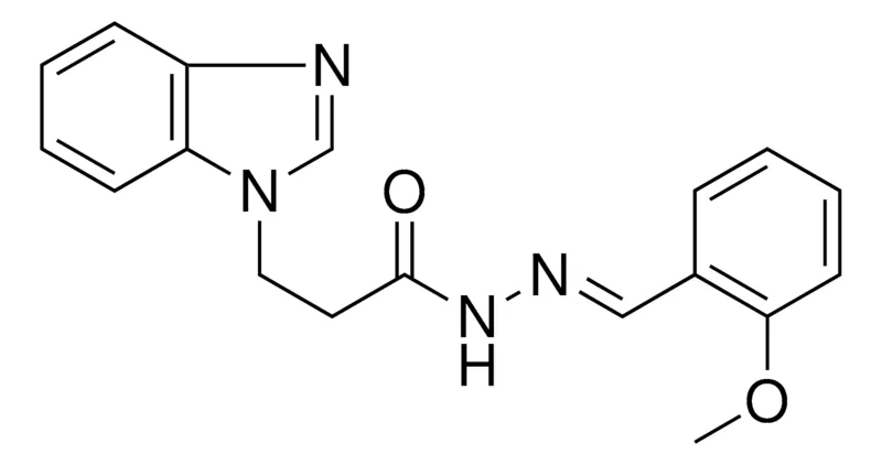 Sigma-Aldrich 3-BENZOIMIDAZOL-1-YL-PROPIONIC ACID (2-METHOXY-BENZYLIDENE)-HYDRAZIDE,AldrichCPR