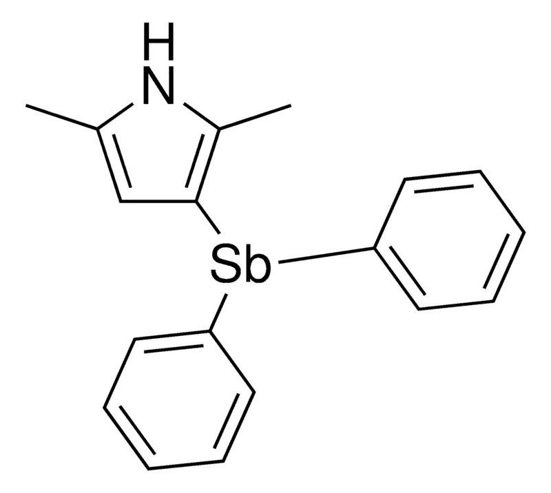 Sigma-Aldrich (2,5-DIMETHYL-3-PYRROLYL)DIPHENYLANTIMONY,AldrichCPR