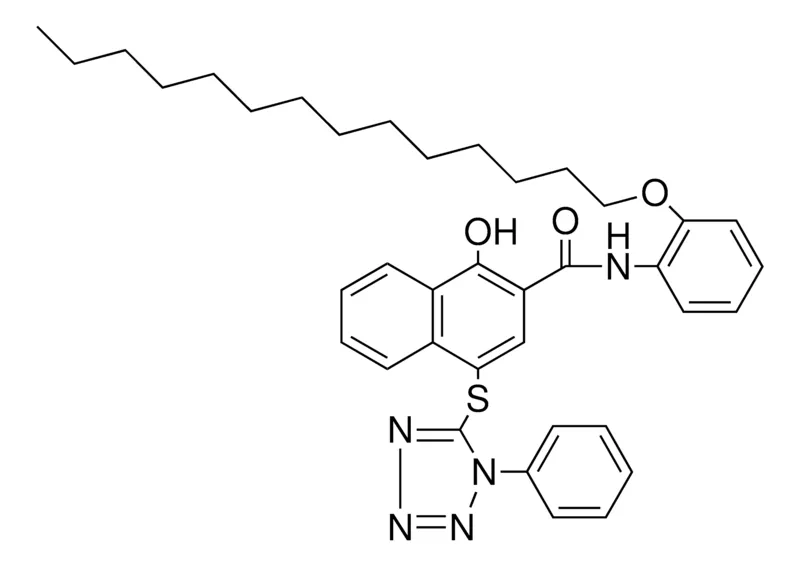 Sigma-Aldrich 1-HYDROXY-4-(1-PH-1H-TETRAZOL-5-YLTHIO)-N-(2-TETRADECYLOXYPHENYL)-2-NAPHTHAMID,AldrichCPR