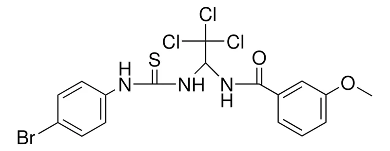 Sigma-Aldrich N-(1-(3-(4-BROMO-PHENYL)-THIOUREIDO)-2,2,2-TRICHLORO-ETHYL)-3-METHOXY-BENZAMIDE，AldrichCPR