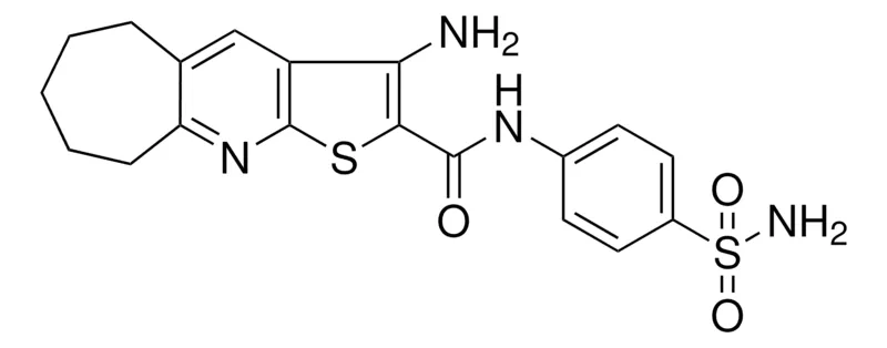 Sigma-Aldrich 3-AMINO-N-[4-(AMINOSULFONYL)PHENYL]-6,7,8,9-TETRAHYDRO-5H-CYCLOHEPTA[B]THIENO[3,2-E]PYRIDINE-2-CARBOXAMIDE，AldrichCPR