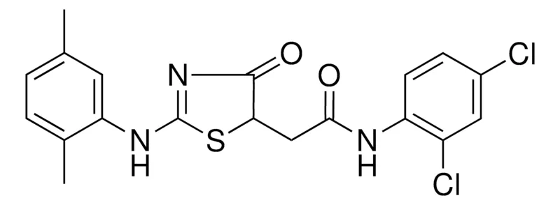 Sigma-Aldrich N-(2,4-DI-CL-PH)-2-(2-(2,5-DI-ME-ANILINO)4-OXO-4,5-2H-1,3-THIAZOL-5-YL)ACETAMIDE，AldrichCPR