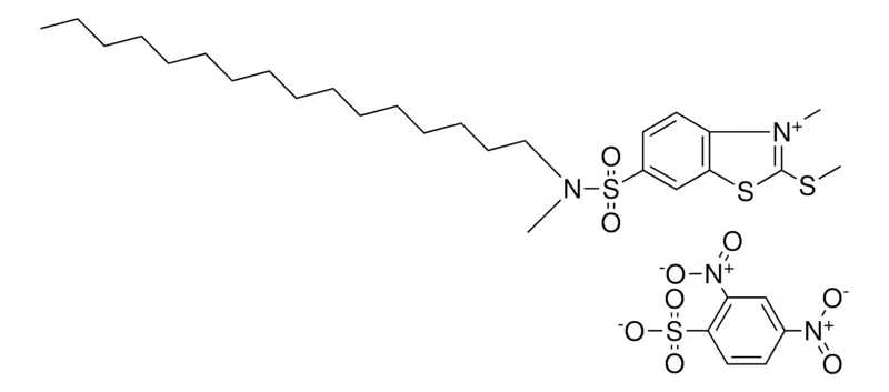 Sigma-Aldrich 6(N-HEXADECYL-N-METHYLAMINOSULFONYL)-3-METHYL-2-(METHYLTHIO)BENZOTHIAZOLIUM SALT,AldrichCPR