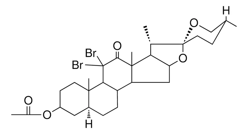 Sigma-Aldrich (25R)-11,11-DIBROMO-12-OXO-5-ALPHA-SPIROSTAN-3-BETA-YL ACETATE,AldrichCPR