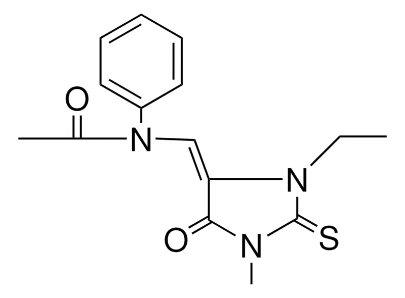 Sigma-Aldrich N-(1-ETHYL-3-METHYL-4-OXO-2-THIOXOIMIDAZOLIDIN-5-YLIDENEMETHYL)-ACETANILIDE，AldrichCPR