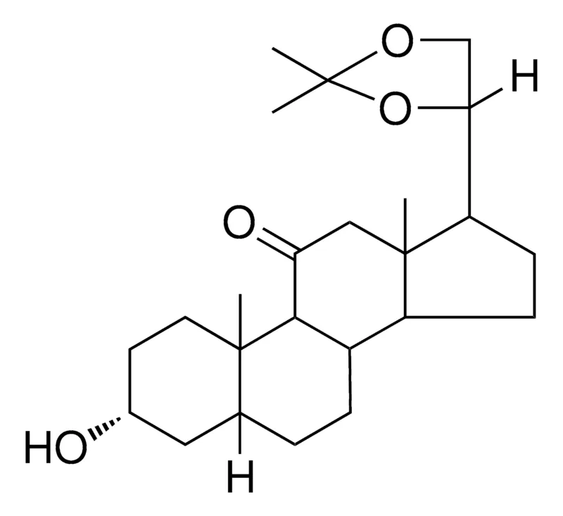 Sigma-Aldrich 3-ALPHA-HYDROXY-20-ALPHA,21-(ISOPROPYLIDENEDIOXY)-5-BETA-PREGNAN-11-ONE,AldrichCPR