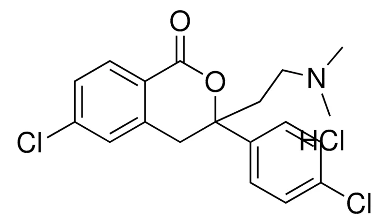 Sigma-Aldrich 6-CHLORO-3-(4-CHLOROPHENYL)-3-(2-(DIMETHYLAMINO)ETHYL)-1H-2-BENZPYRAN-1-ONE HCL,AldrichCPR