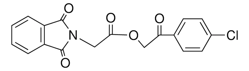 Sigma-Aldrich (1,3-DIOXO-1,3-2H-ISOINDOL-2-YL)-ACETIC ACID 2-(4-CL-PHENYL)-2-OXO-ETHYL ESTER,AldrichCPR