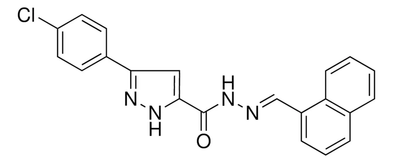 Sigma-Aldrich 5-(4-CL-PHENYL)-2H-PYRAZOLE-3-CARBOXYLIC ACID NAPHTHALEN-1-YLMETHYLENE-HYDRAZIDE,AldrichCPR