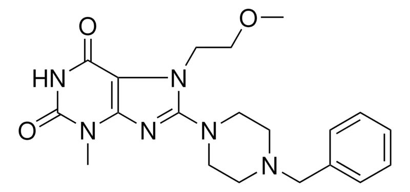 Sigma-Aldrich 8-(4-BENZYL-1-PIPERAZINYL)-7-(2-METHOXY-ET)-3-ME-3,7-DIHYDRO-1H-PURINE-2,6-DIONE,AldrichCPR