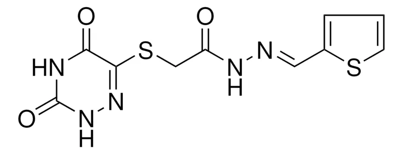 Sigma-Aldrich 2-[(3,5-DIOXO-2,3,4,5-TETRAHYDRO-1,2,4-TRIAZIN-6-YL)SULFANYL]-N'-[(E)-2-THIENYLMETHYLIDENE]ACETOHYDRAZIDE，AldrichCPR