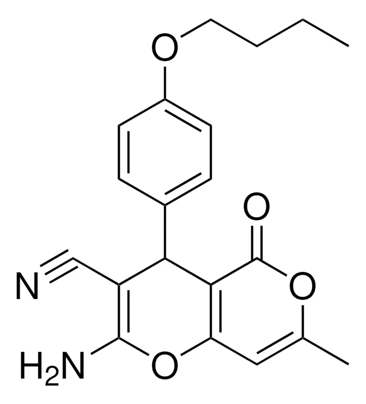 Sigma-Aldrich 2-AMINO-4-(4-BUTOXY-PH)-7-METHYL-5-OXO-4H,5H-PYRANO(4,3-B)PYRAN-3-CARBONITRILE,AldrichCPR