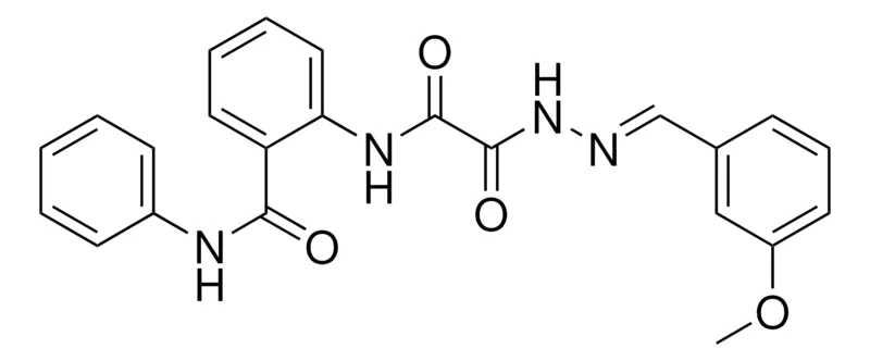 Sigma-Aldrich 2-(((2-(3-METHOXYBENZYLIDENE)HYDRAZINO)(OXO)ACETYL)AMINO)-N-PHENYLBENZAMIDE,AldrichCPR