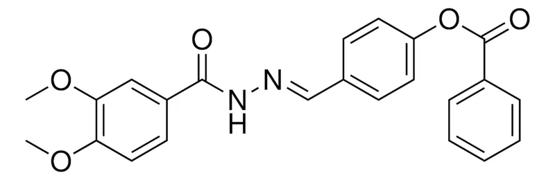 Sigma-Aldrich 4-(2-(3,4-DIMETHOXYBENZOYL)CARBOHYDRAZONOYL)PHENYL BENZOATE,AldrichCPR