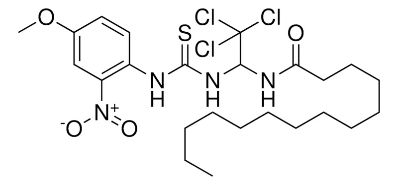 Sigma-Aldrich TETRADECANOIC ACID (2,2,2-TRICHLORO-1-(3-(4-MEO-2-NITRO-PH)-THIOUREIDO)-ET)AMIDE,AldrichCPR