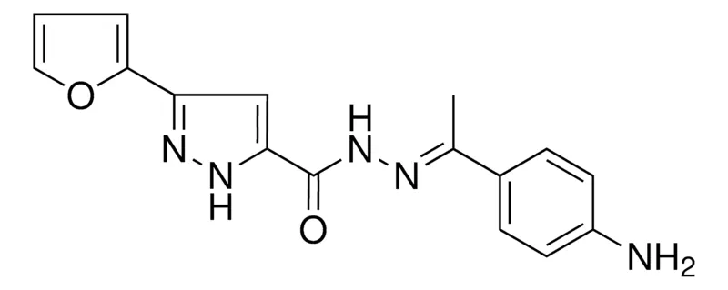 Sigma-Aldrich 5-FURAN-2-YL-2H-PYRAZOLE-3-CARBOXYLIC ACID (1-(4-AMINO-PH)-ETHYLIDENE)-HYDRAZIDE,AldrichCPR