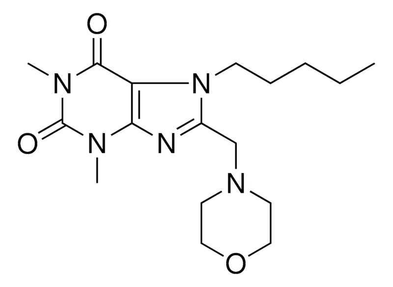 Sigma-Aldrich 1,3-DIMETHYL-8-(4-MORPHOLINYLMETHYL)-7-PENTYL-3,7-DIHYDRO-1H-PURINE-2,6-DIONE,AldrichCPR