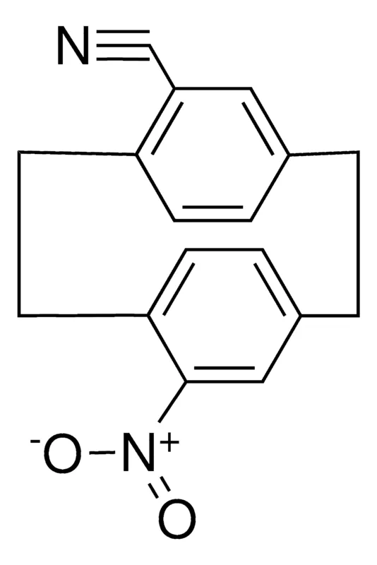 Sigma-Aldrich NITRO-TRICYCLO(8.2.2.2(4,7))HEXADECA-1(13),4,6,10(14),11,15-HEXAENE-CARBONITRILE,AldrichCPR