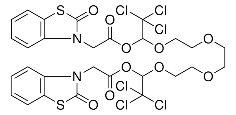 Sigma-Aldrich 14-OXO-15-(2-OXO-1,3-BENZOTHIAZOL-3(2H)-YL)-1,12-BIS(TRICHLOROMETHYL)-2,5,8,11,13-PENTAOXAPENTADEC-1-YL (2-OXO-1,3-BENZOTHIAZOL-3(2H)-YL)ACETATE，AldrichCPR