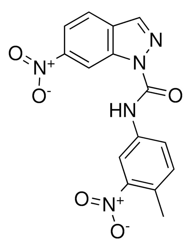 Sigma-Aldrich 1-(N-(4-METHYL-3-NITROPHENYL)CARBAMOYL)-6-NITRO-1H-INDAZOLE,AldrichCPR
