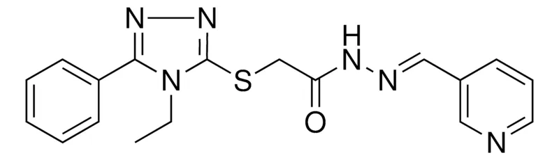Sigma-Aldrich 2-((4-ET-5-PH-4H-1,2,4-TRIAZOL-3-YL)THIO)N'-(3-PYRIDINYLMETHYLENE)ACETOHYDRAZIDE,AldrichCPR