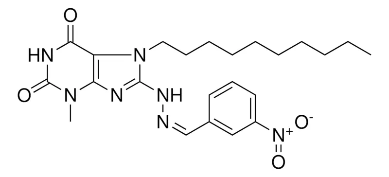 Sigma-Aldrich 7-DECYL-3-ME-8-(N'-(3-NITRO-BENZYLIDENE)-HYDRAZINO)-3,7-DIHYDRO-PURINE-2,6-DIONE,AldrichCPR