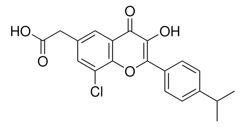 Sigma-Aldrich (8-CHLORO-3-HYDROXY-2-(4-ISOPROPYLPHENYL)-4-OXO-4H-CHROMEN-6-YL)ACETIC ACID,AldrichCPR