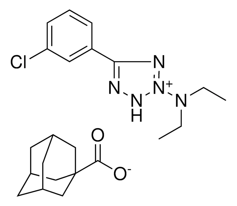 Sigma-Aldrich 5-(3-CHLORO-PHENYL)-2-DIETHYLAMINO-3H-TETRAZOL-2-IUM, ADAMANTANE-1-CARBOXYLATE，AldrichCPR