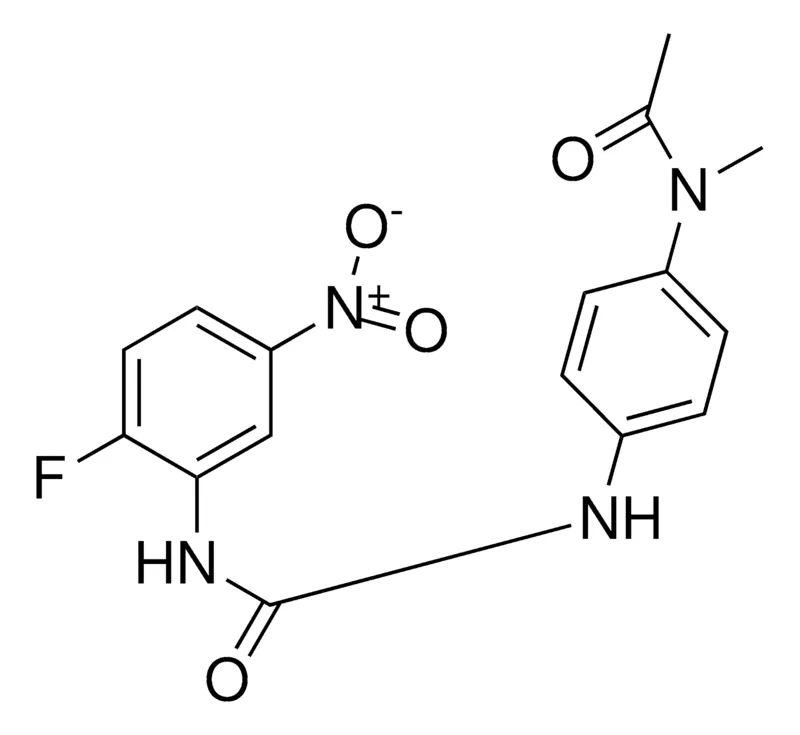 Sigma-Aldrich 1-(2-FLUORO-5-NITROPHENYL)-3-(4-(N-METHYLACETAMIDO)PHENYL)UREA,AldrichCPR