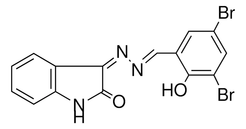 Sigma-Aldrich 3-((3,5-DIBROMO-2-HYDROXY-BENZYLIDENE)-HYDRAZONO)-1,3-DIHYDRO-INDOL-2-ONE,AldrichCPR