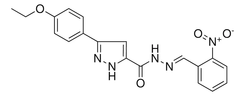 Sigma-Aldrich 5-(4-ETHOXY-PH)-2H-PYRAZOLE-3-CARBOXYLIC ACID (2-NITRO-BENZYLIDENE)-HYDRAZIDE，AldrichCPR