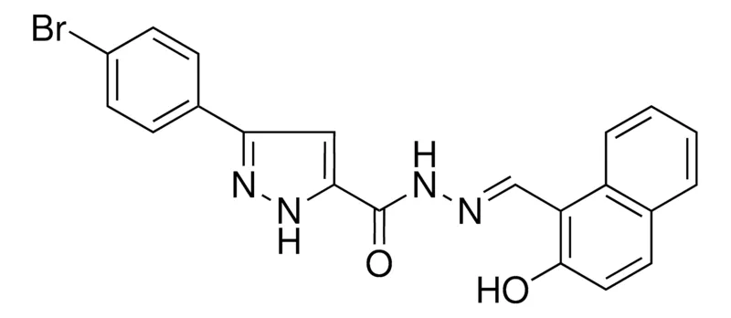 Sigma-Aldrich 5(4-BR-PH)2H-PYRAZOLE-3-CARBOXYLIC ACID (2-HO-NAPHTHALEN-1-YLMETHYLENE)HYDRAZIDE,AldrichCPR