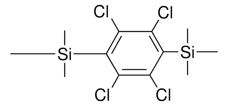 Sigma-Aldrich (2,3,5,6-TETRACHLORO-1,4-PHENYLENE)BIS(TRIMETHYLSILANE),AldrichCPR