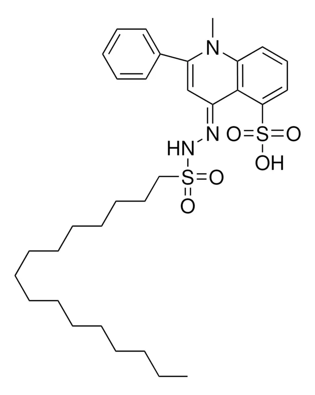 Sigma-Aldrich 1-HEXADECANESULFONIC (1-METHYL-2-PHENYL-5-SULFO-4(1H)-QUINOLYLIDENE)HYDRAZIDE,AldrichCPR