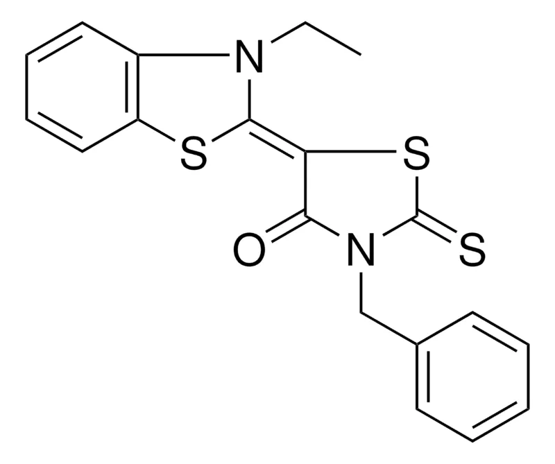 Sigma-Aldrich 3-BENZYL-5-(3-ETHYL-3H-BENZOTHIAZOL-2-YLIDENE)-2-THIOXO-THIAZOLIDIN-4-ONE,AldrichCPR