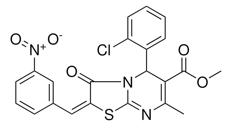 Sigma-Aldrich METHYL (2E)-5-(2-CHLOROPHENYL)-7-METHYL-2-(3-NITROBENZYLIDENE)-3-OXO-2,3-DIHYDRO-5H-[1,3]THIAZOLO[3,2-A]PYRIMIDINE-6-CARBOXYLATE，AldrichCPR