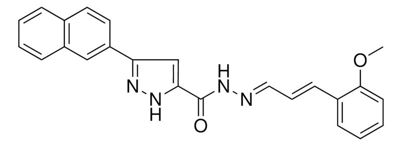 Sigma-Aldrich 5-NAPHTHALEN-2-YL-2H-PYRAZOLE-3-CARBOXYLIC ACID (3(2-MEO-PH)ALLYLIDENE)HYDRAZIDE,AldrichCPR