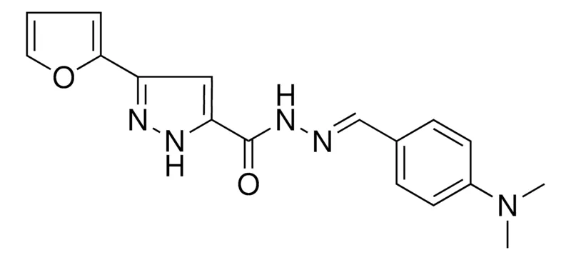 Sigma-Aldrich 5-FURAN-2-YL-2H-PYRAZOLE-3CARBOXYLIC ACID (4-DIMETHYLAMINO-BENZYLIDENE)HYDRAZIDE,AldrichCPR