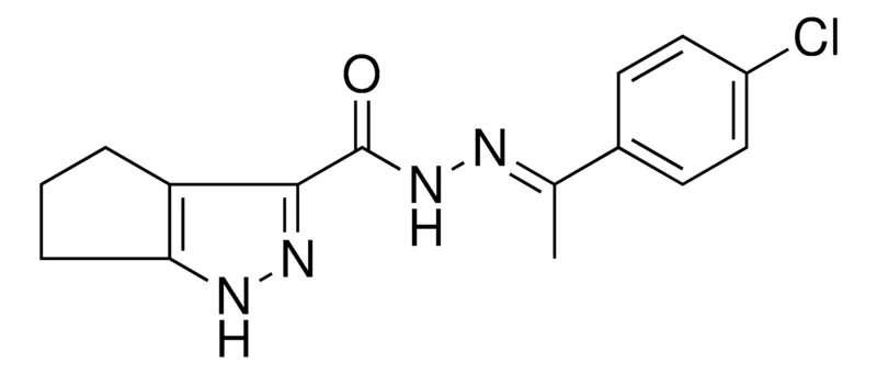 Sigma-Aldrich 1,4,5,6-4H-CYCLOPENTAPYRAZOLE-3-CARBOXYLIC ACID (1(4-CL-PH)-ETHYLIDENE)HYDRAZIDE,AldrichCPR