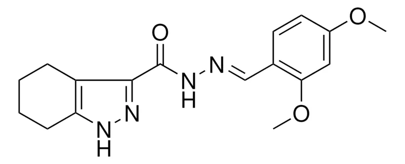 Sigma-Aldrich N'-(2,4-DIMETHOXYBENZYLIDENE)-4,5,6,7-TETRAHYDRO-1H-INDAZOLE-3-CARBOHYDRAZIDE,AldrichCPR