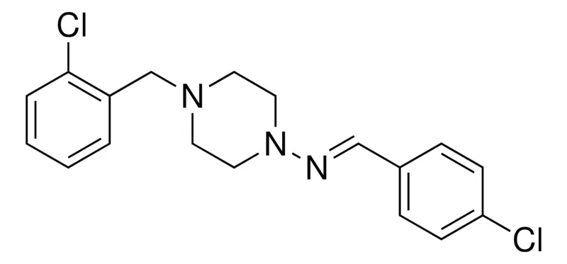 Sigma-Aldrich (4-CHLORO-BENZYLIDENE)-(4-(2-CHLORO-BENZYL)-PIPERAZIN-1-YL)-AMINE,AldrichCPR