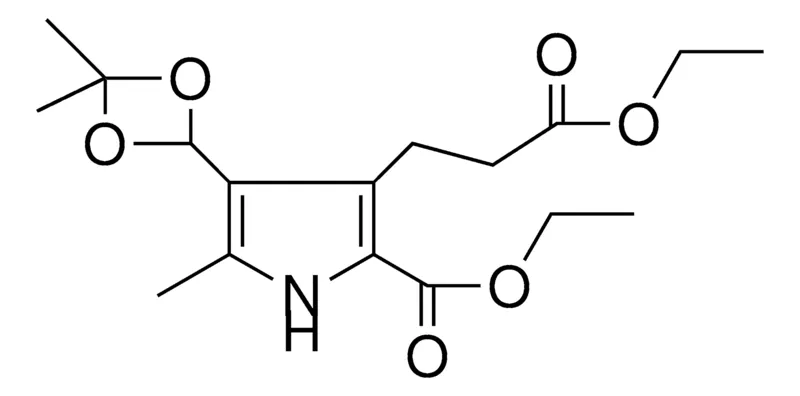 Sigma-Aldrich (DI-ME-(1,3)DIOXETAN-2-YL)-(ETO-CARBONYL-ET)-ME-PYRROLE-CARBOXYLIC ACID ET ESTER,AldrichCPR