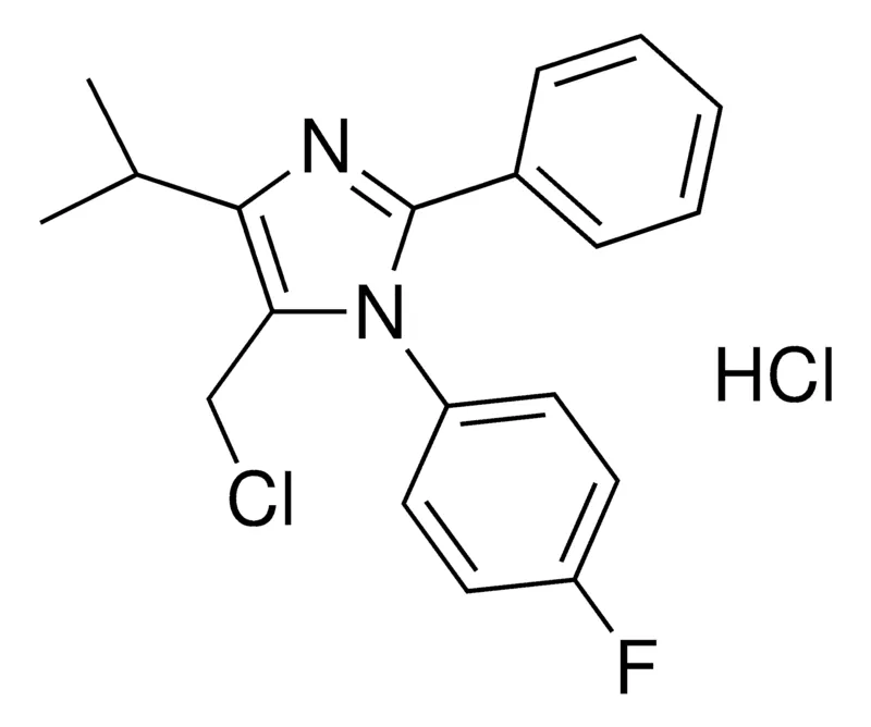 Sigma-Aldrich 5-CHLOROMETHYL-1-(4-FLUOROPHENYL)-4-ISOPROPYL-2-PHENYLIMIDAZOLE HYDROCHLORIDE,AldrichCPR